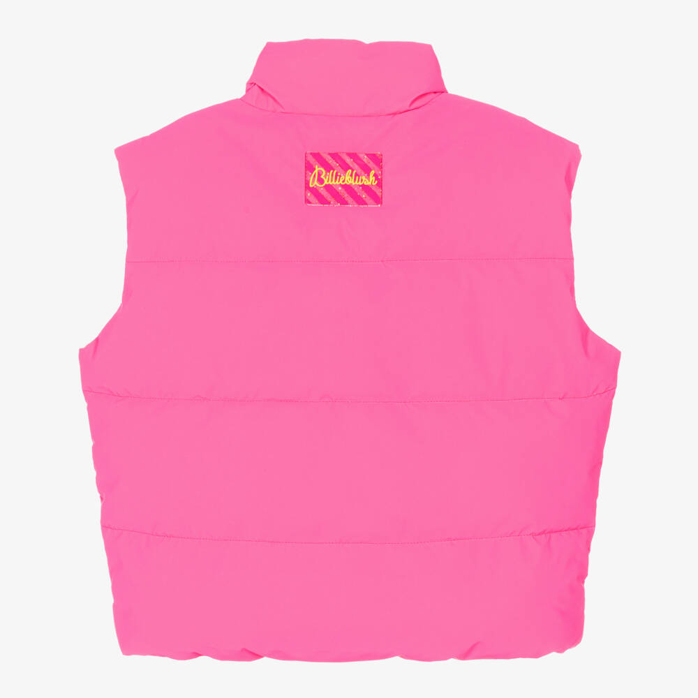 Billieblush-Girls Vibrant Pink Quilted Vest | Childrensalon Outlet