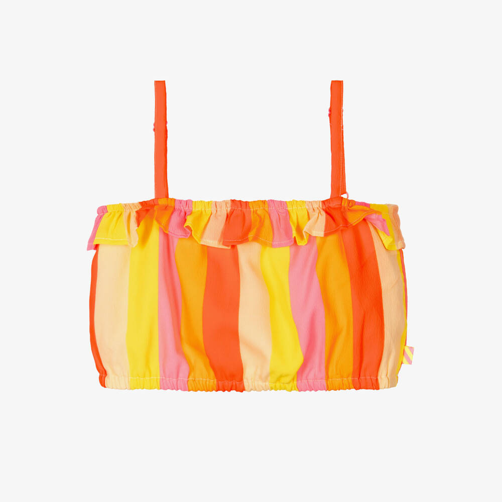 Billieblush-بلوزة مشرقة بحمالات مزينة بالكشكش للبنات | Childrensalon Outlet
