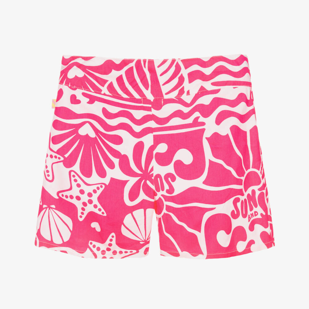 Billieblush-Girls Vibrant Shell Patterned Shorts | Childrensalon Outlet