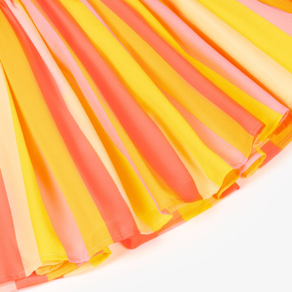 Billieblush-Girls Vibrant Striped Crêpe Frock | Childrensalon Outlet