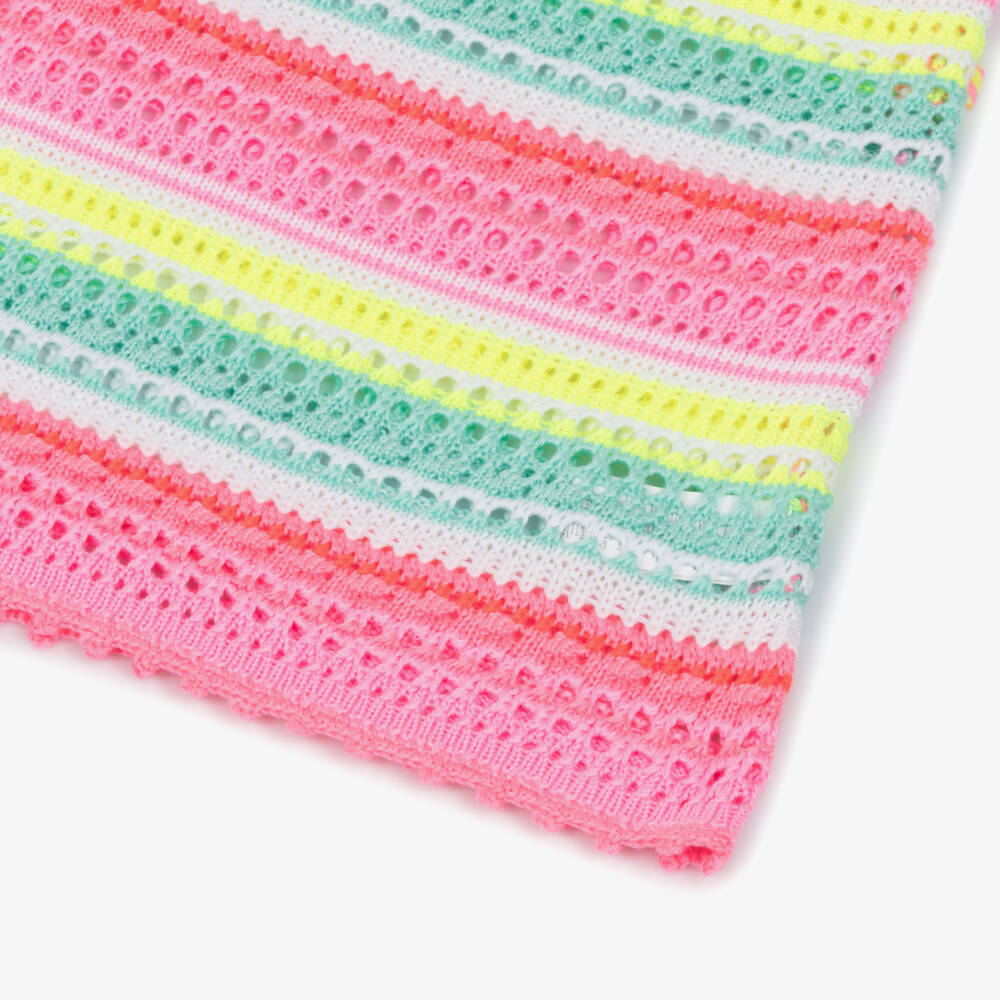 Billieblush-فستان محبوك مخطط بألوان زاهية للبنات | Childrensalon Outlet