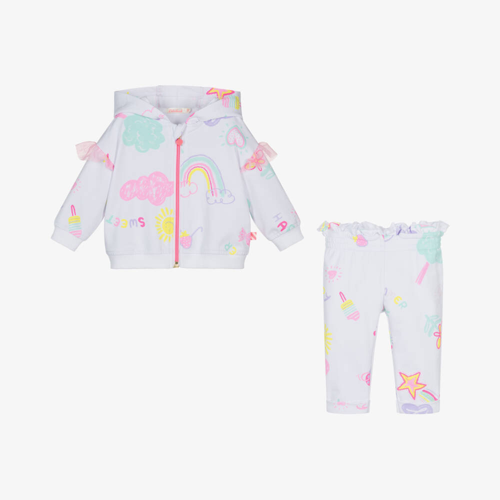 Billieblush-Girls Whimsical White Tracksuit Set | Childrensalon Outlet