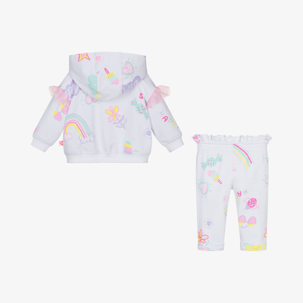 Billieblush-Girls Whimsical White Tracksuit Set | Childrensalon Outlet