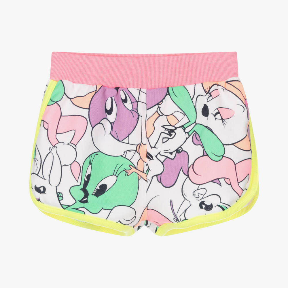 Billieblush - Short blanc en coton Looney Tunes | Childrensalon