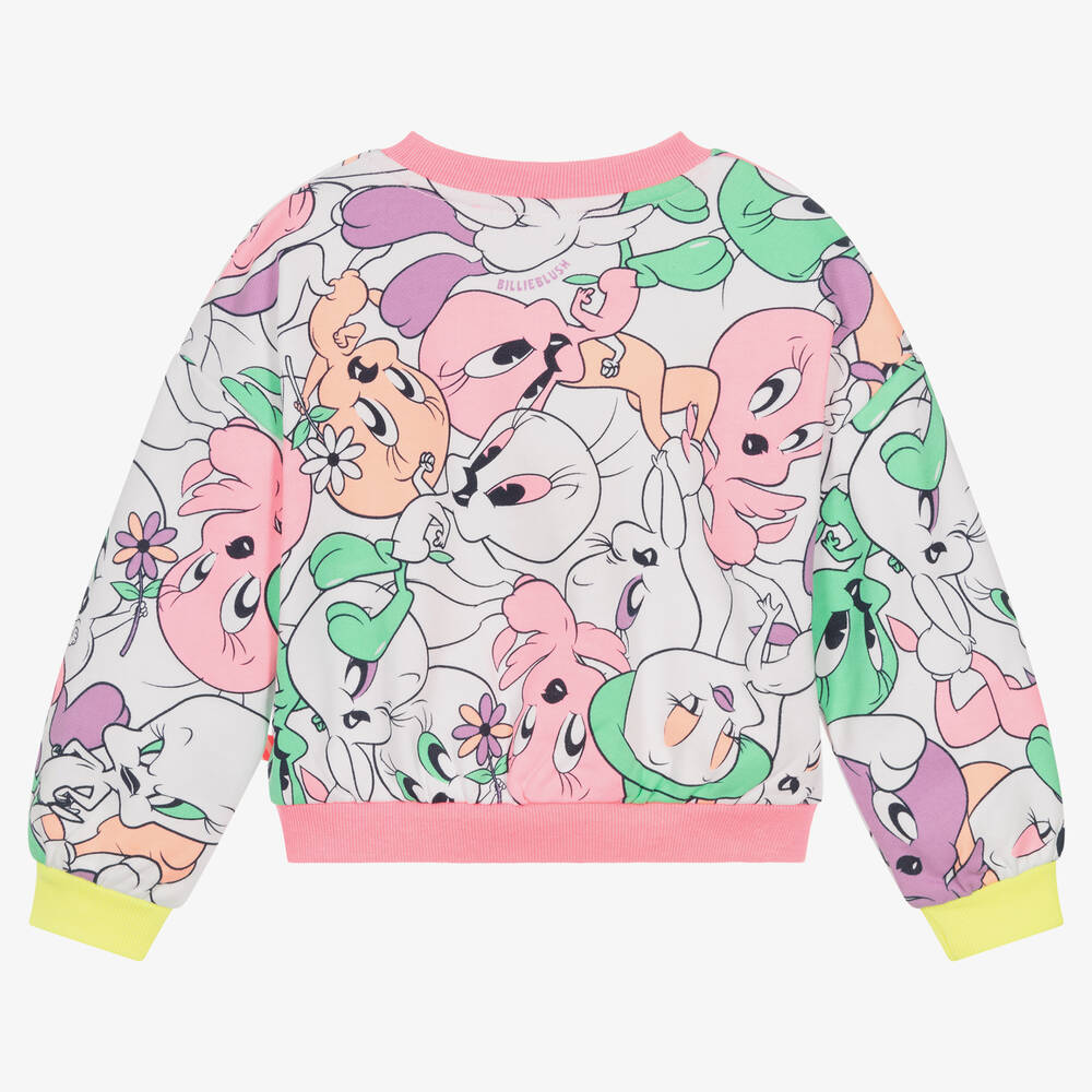 Billieblush-Белый хлопковый свитшот Looney Tunes | Childrensalon Outlet