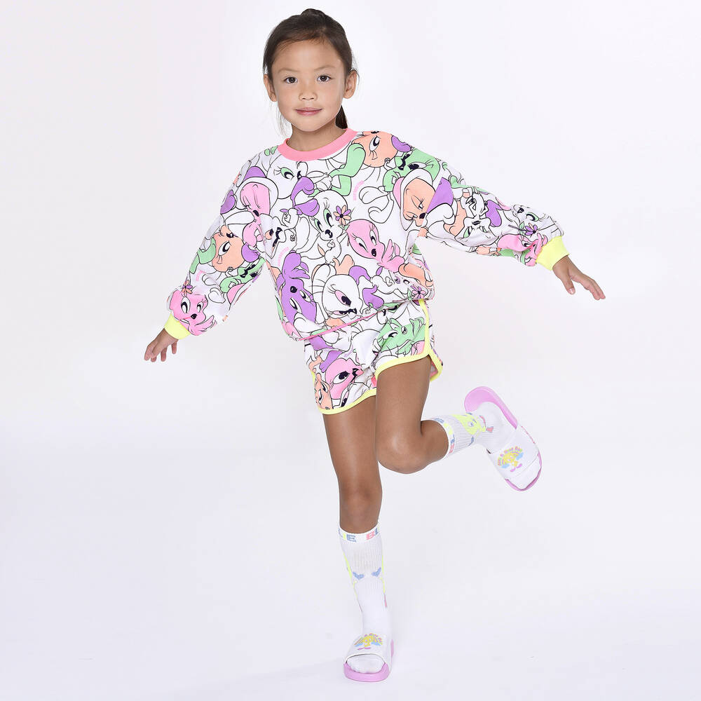 Billieblush-Белый хлопковый свитшот Looney Tunes | Childrensalon Outlet