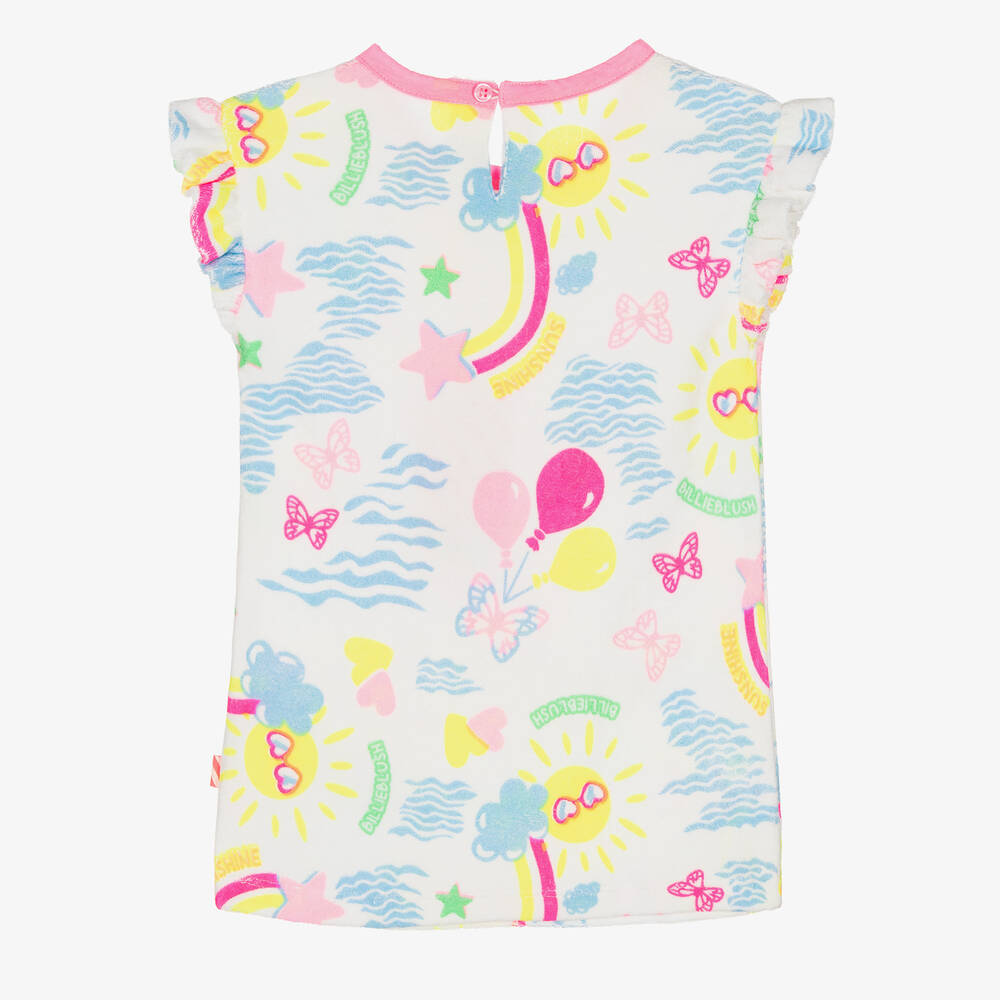 Billieblush-Белое махровое платье из хлопка | Childrensalon Outlet