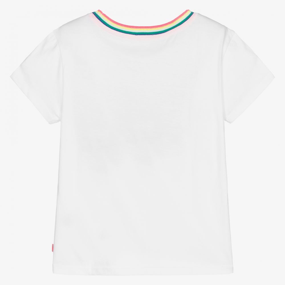 Billieblush-Girls White Sunset T-Shirt | Childrensalon Outlet