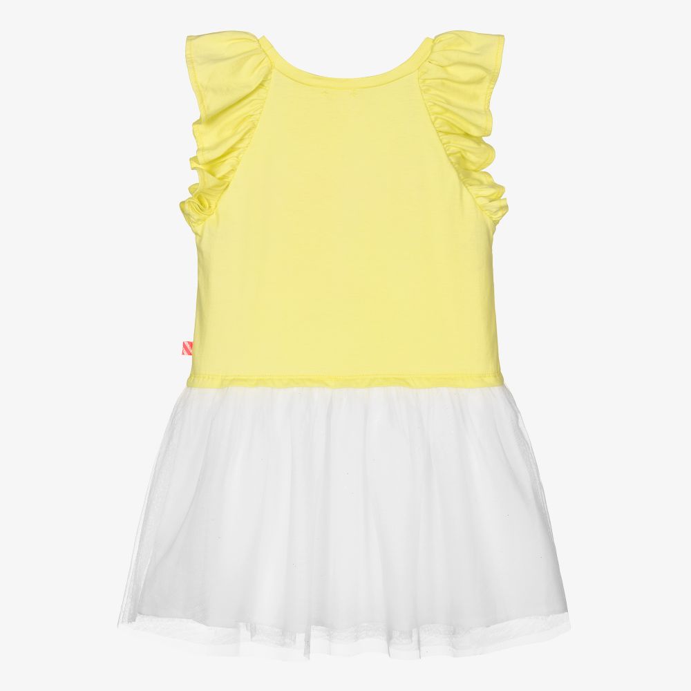 Billieblush-Girls Yellow Candy Tulle Dress | Childrensalon Outlet