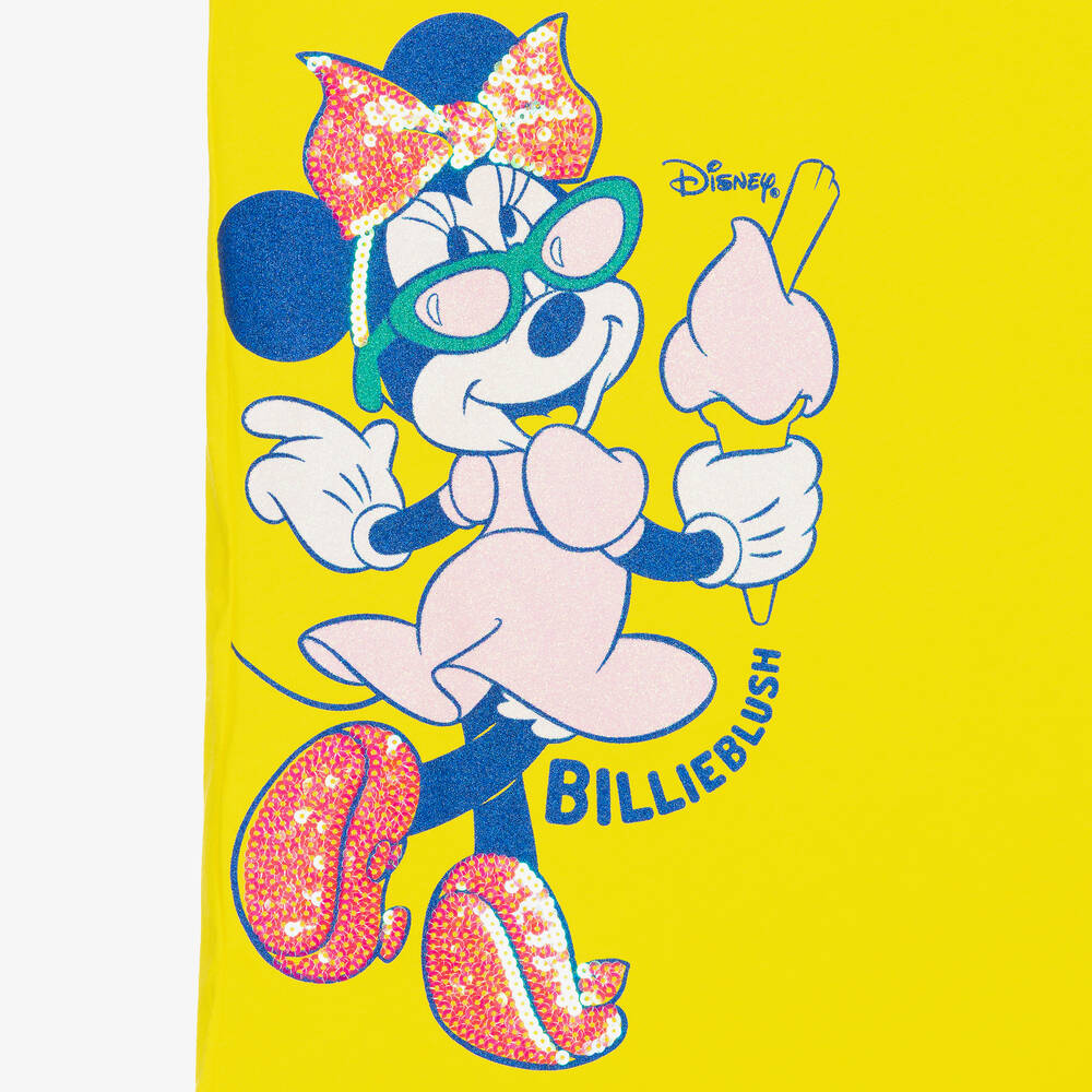 بيلي بلاش-فستان بطبعة ديزني قطن لون أصفر للبنات | Childrensalon Outlet