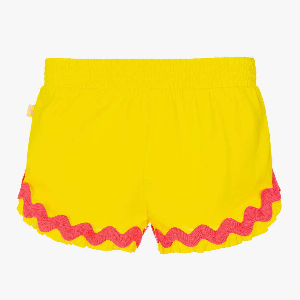 Billieblush-شورت بطبعة ديزني قطن جيرسى لون أصفر للبنات | Childrensalon Outlet