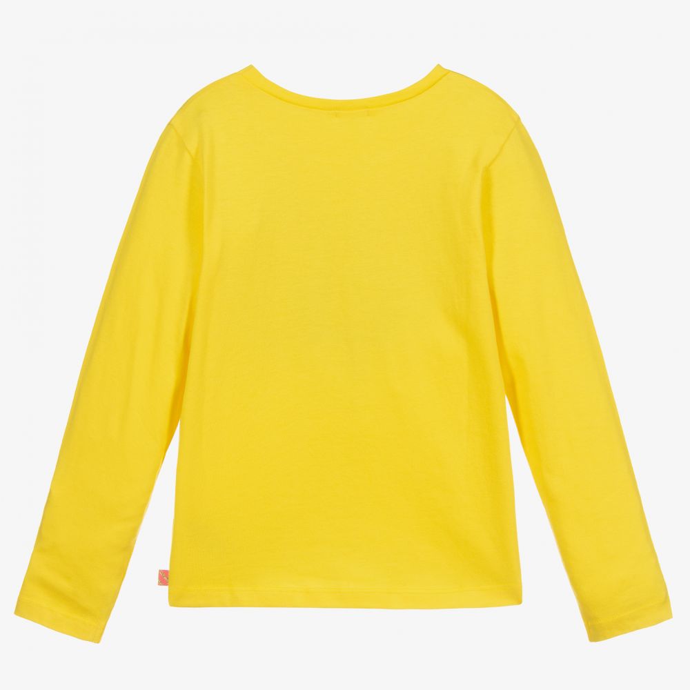excitement sent Ownership Billieblush - Camiseta amarilla de punto de algodón para niña |  Childrensalon Outlet