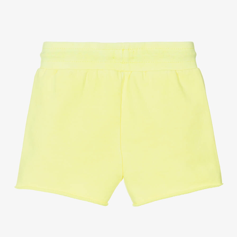 Billieblush-Girls Yellow Cotton Shorts | Childrensalon Outlet