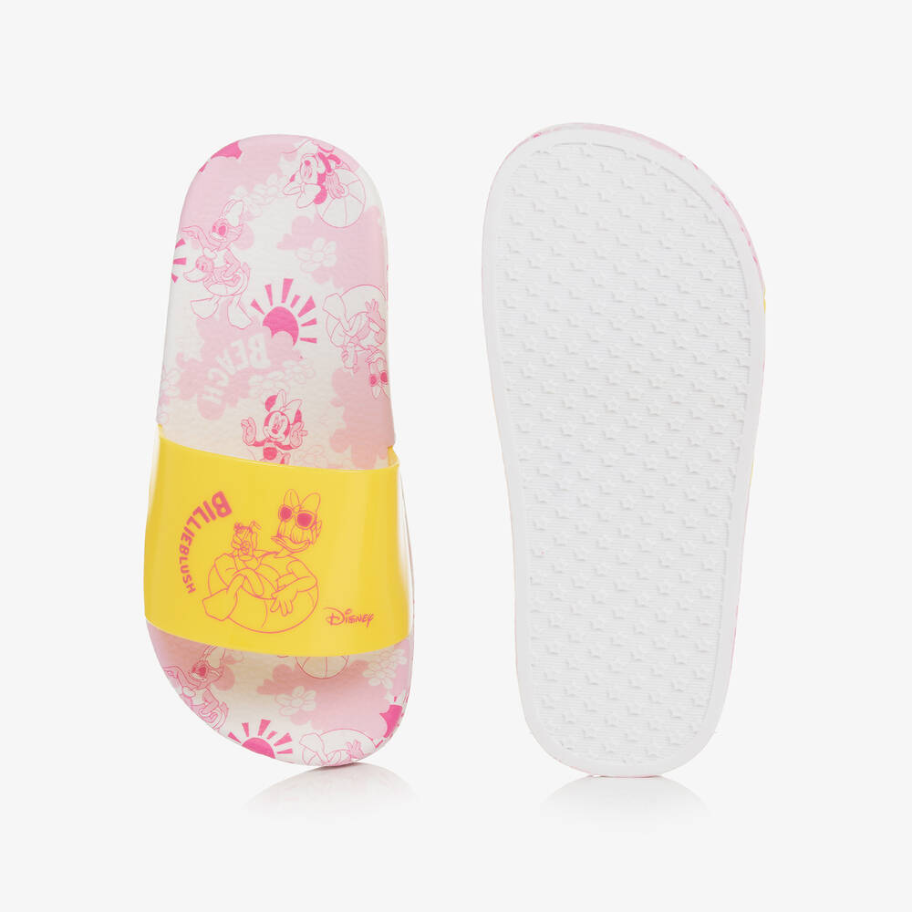 Billieblush-Желтые шлепанцы с принтом Disney для девочек | Childrensalon Outlet