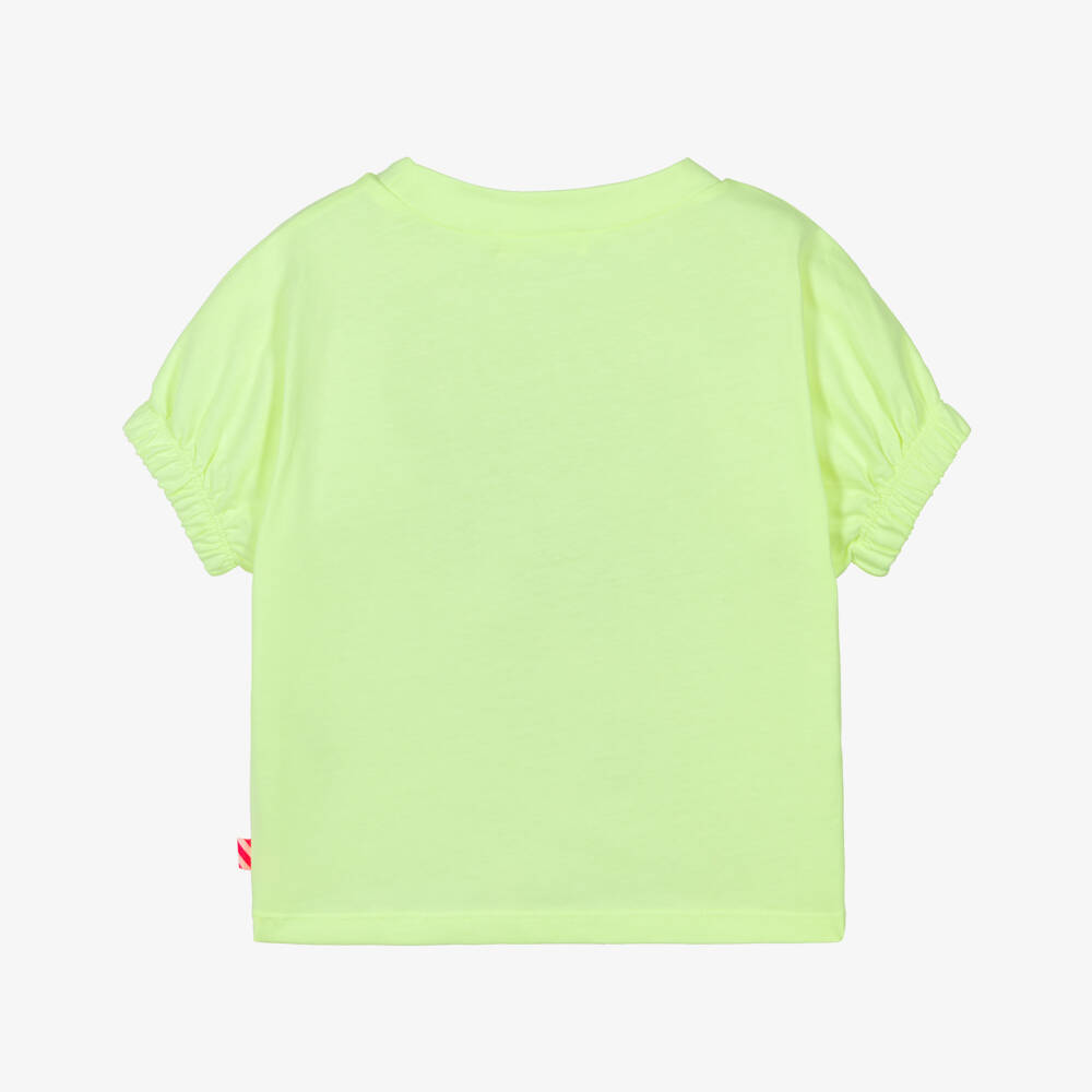Billieblush-Girls Yellow Frozen Treat T-Shirt | Childrensalon Outlet