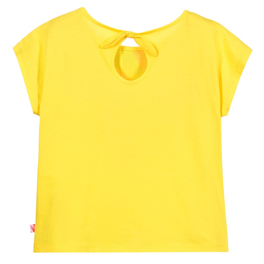 Billieblush-Girls Yellow Pineapple T-Shirt | Childrensalon Outlet