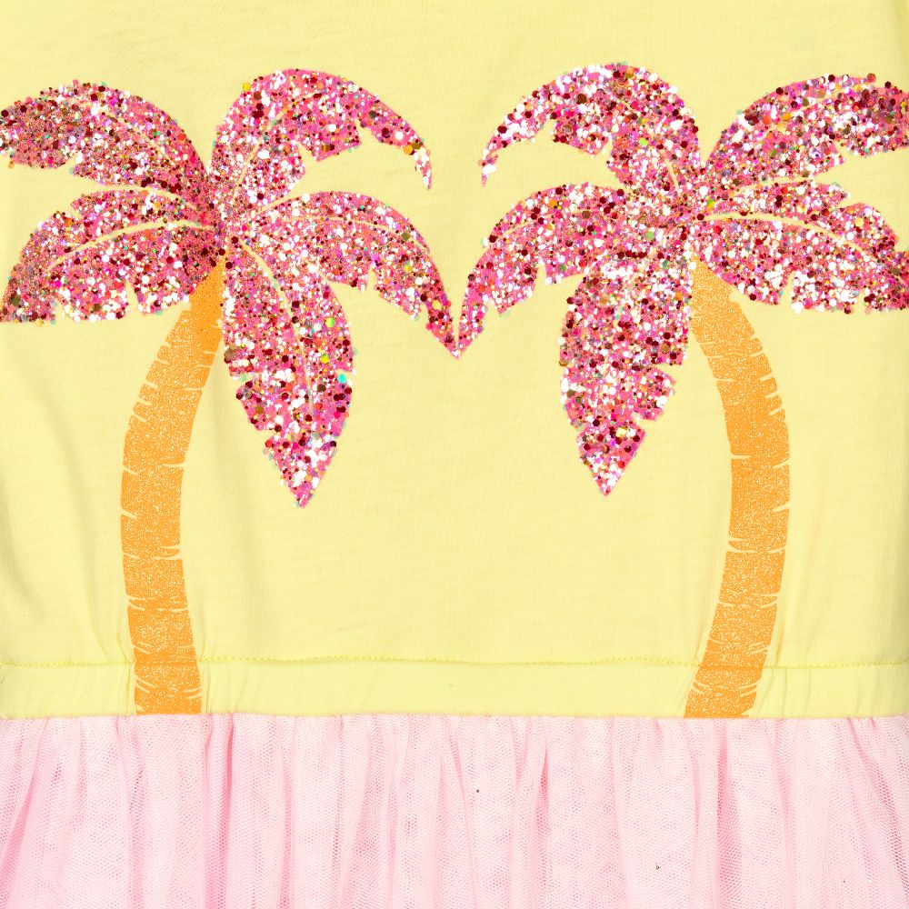 Billieblush-Желто-розовое платье для девочек | Childrensalon Outlet