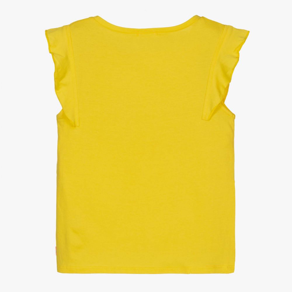 Billieblush Girls Yellow Sleeveless Top Childrensalon Outlet