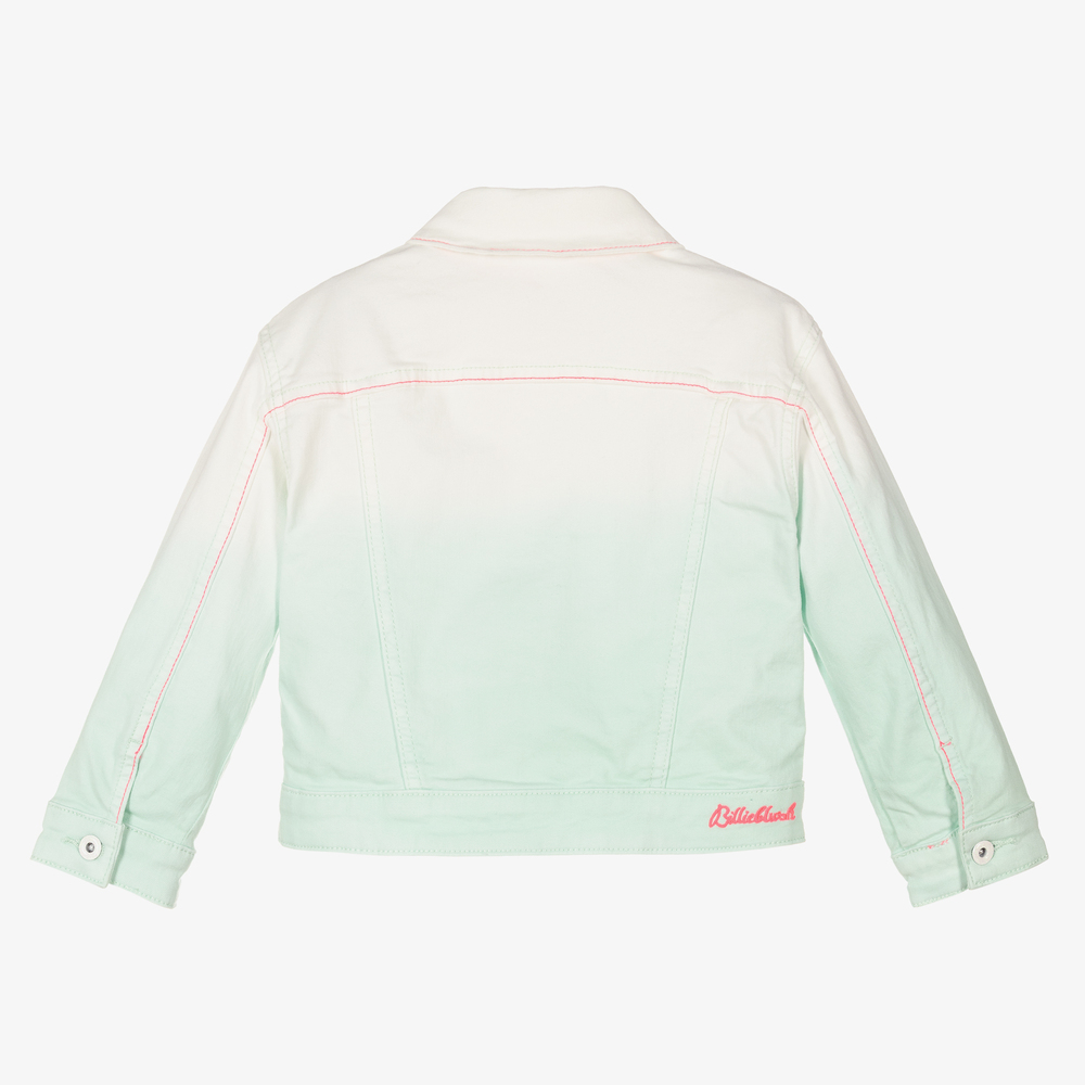 Billieblush-Green Dip-Dye Denim Jacket | Childrensalon Outlet