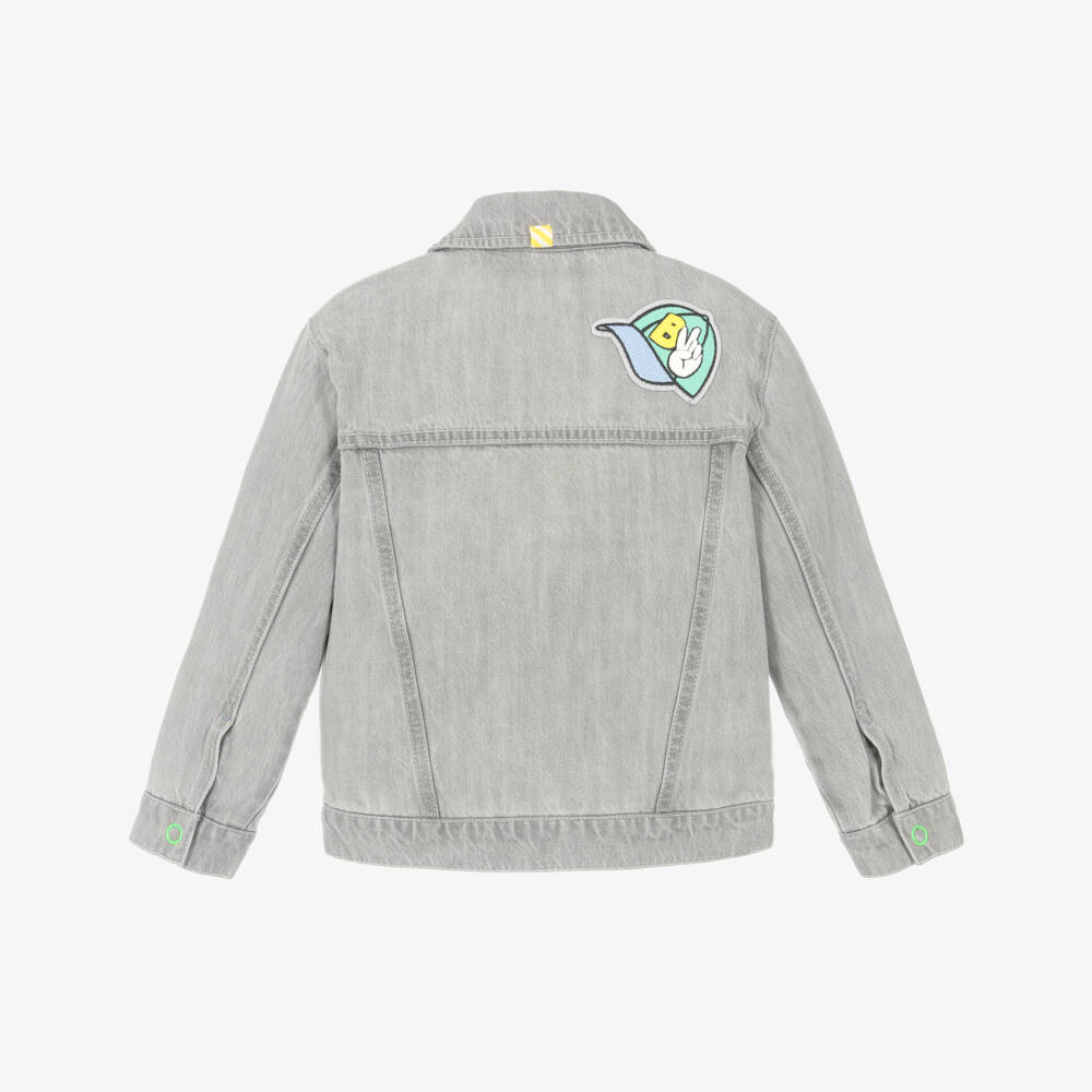 Billieblush-Grey Denim Jacket | Childrensalon Outlet