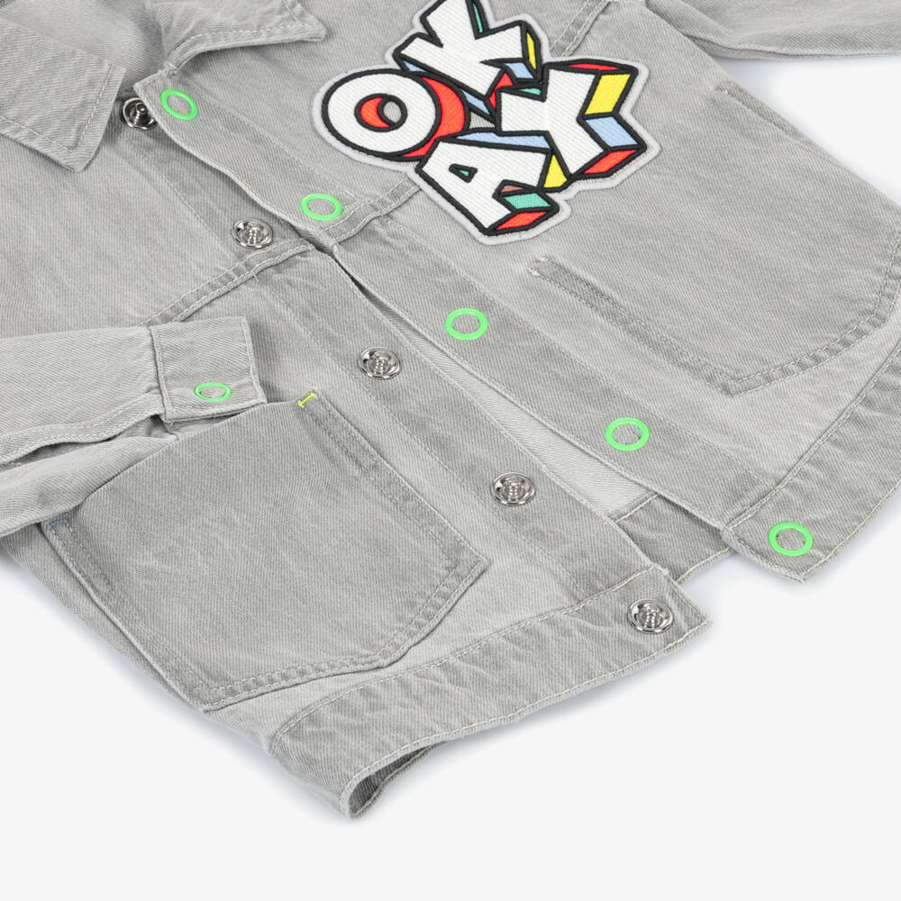 Billieblush-Grey Denim Jacket | Childrensalon Outlet