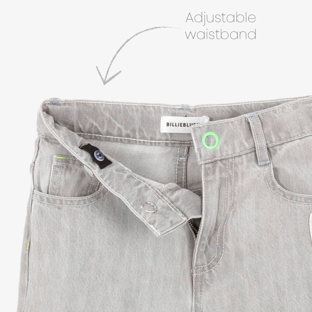 Billieblush-Grey Denim Jeans | Childrensalon Outlet
