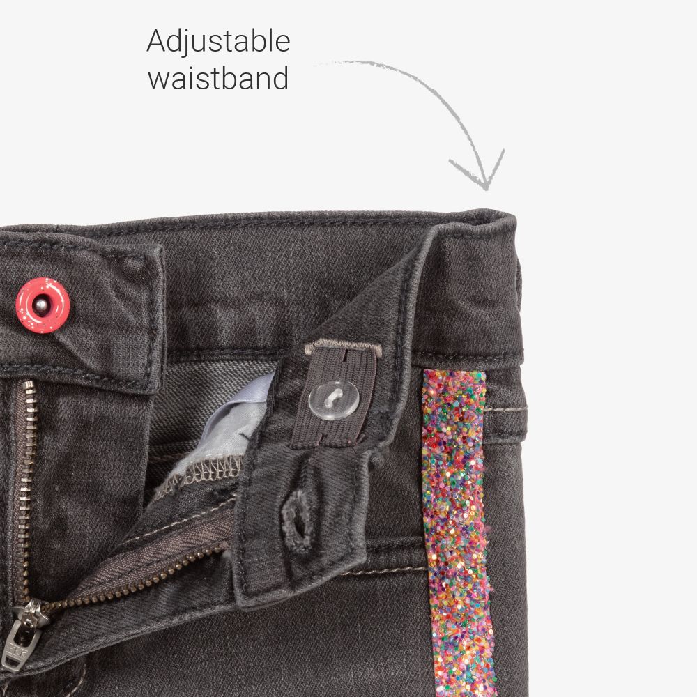 Jeans with shop sparkle stripe
