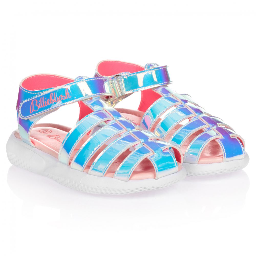 Billieblush - Silber schimmernde Sandalen | Childrensalon