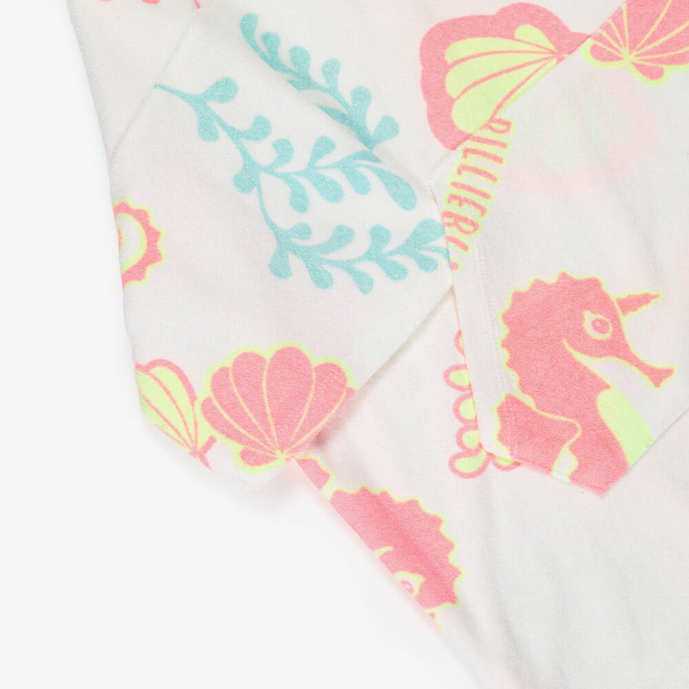 Billieblush-Ivory Aop Towelling Dress | Childrensalon Outlet