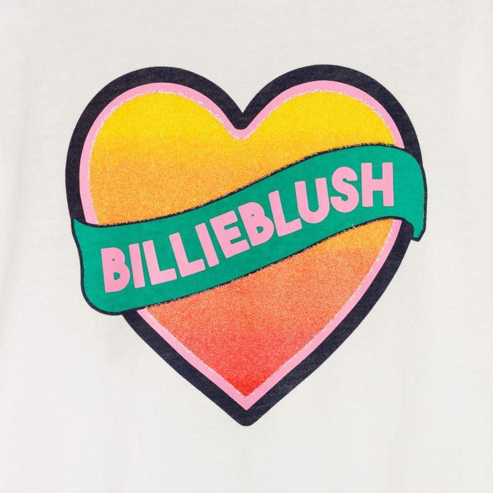 Billieblush-Ivory & Blue Heart Tulle Dress | Childrensalon Outlet