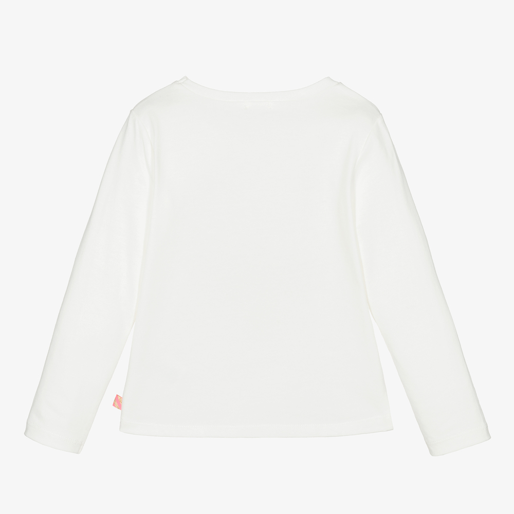 Billieblush-توب قطن لون عاجي للبنات | Childrensalon Outlet