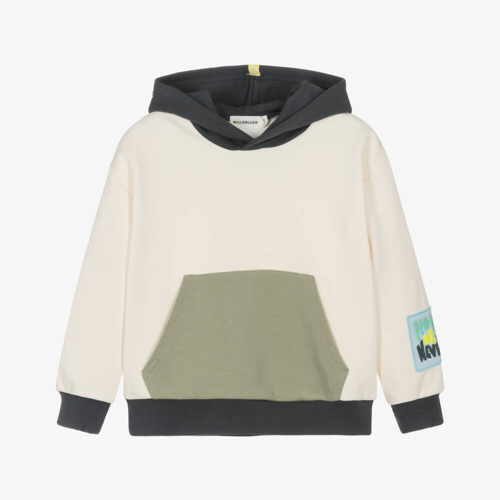 Billieblush-Ivory Printed Hoodie | Childrensalon Outlet