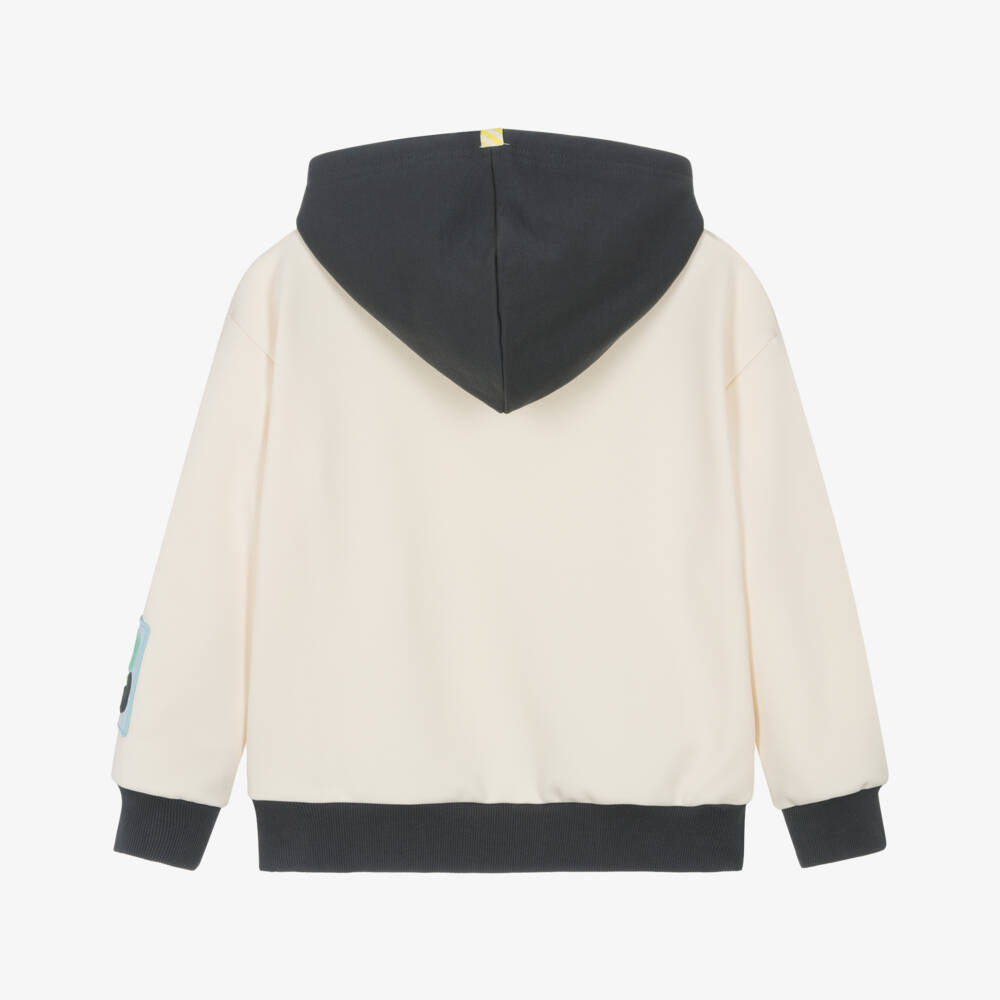 Billieblush-Ivory Printed Hoodie | Childrensalon Outlet