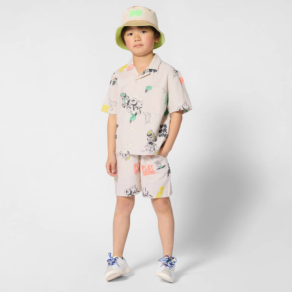 Billieblush-Ivory Printed Shorts | Childrensalon Outlet