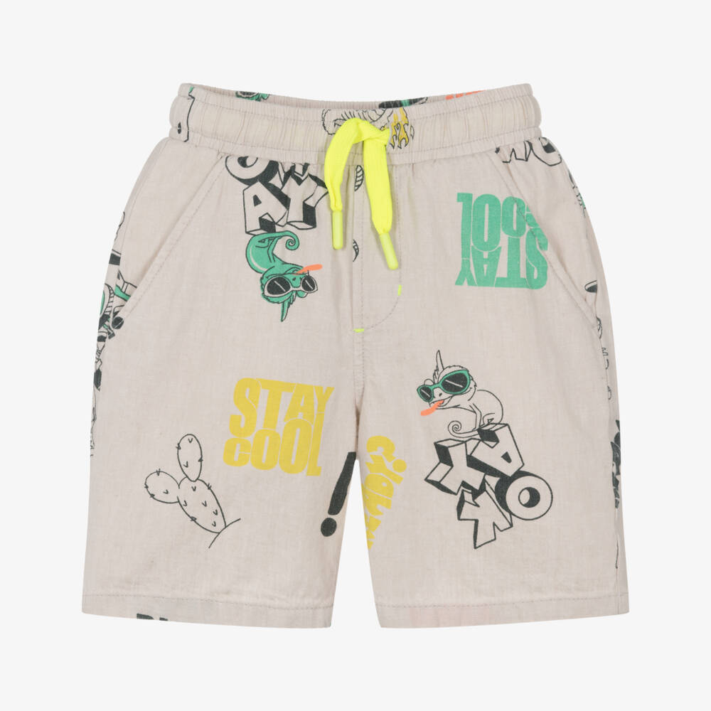 Billieblush-Ivory Printed Shorts | Childrensalon Outlet