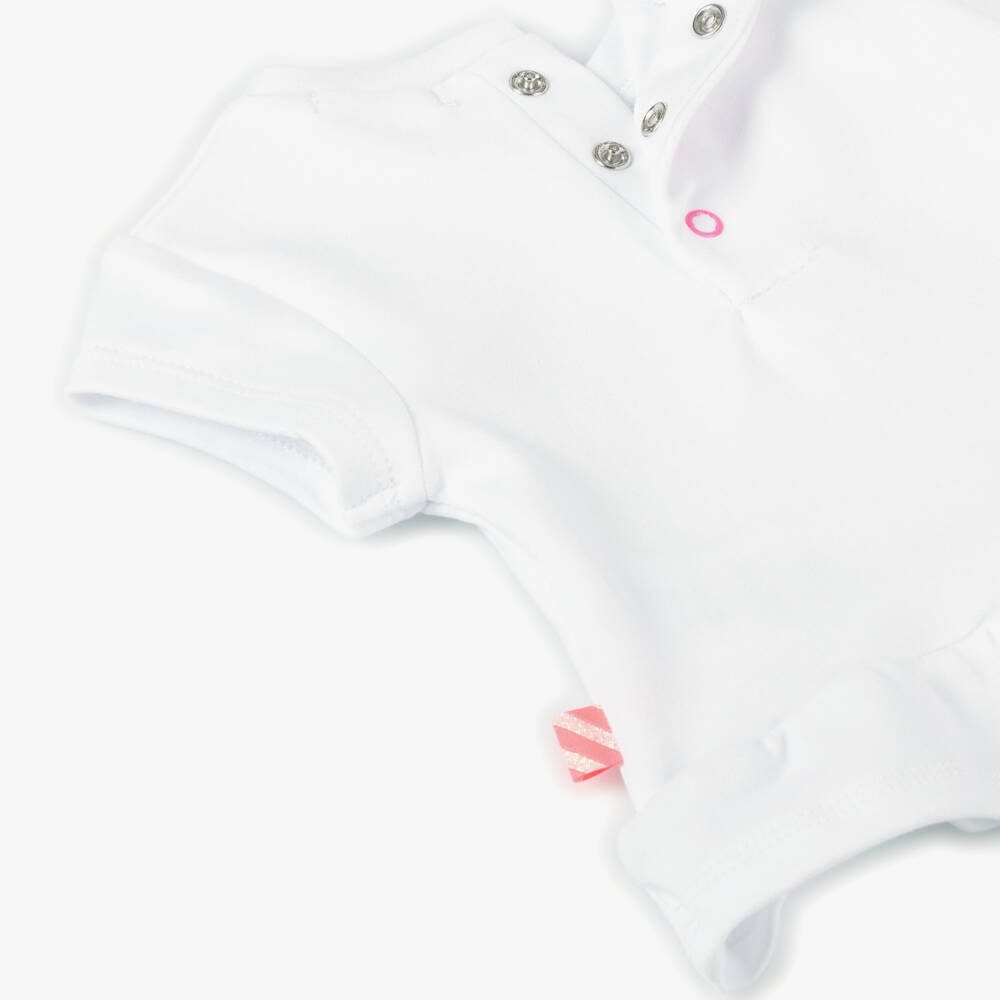 Billieblush-Little Ladies White & Pink Shorts Ensemble | Childrensalon Outlet