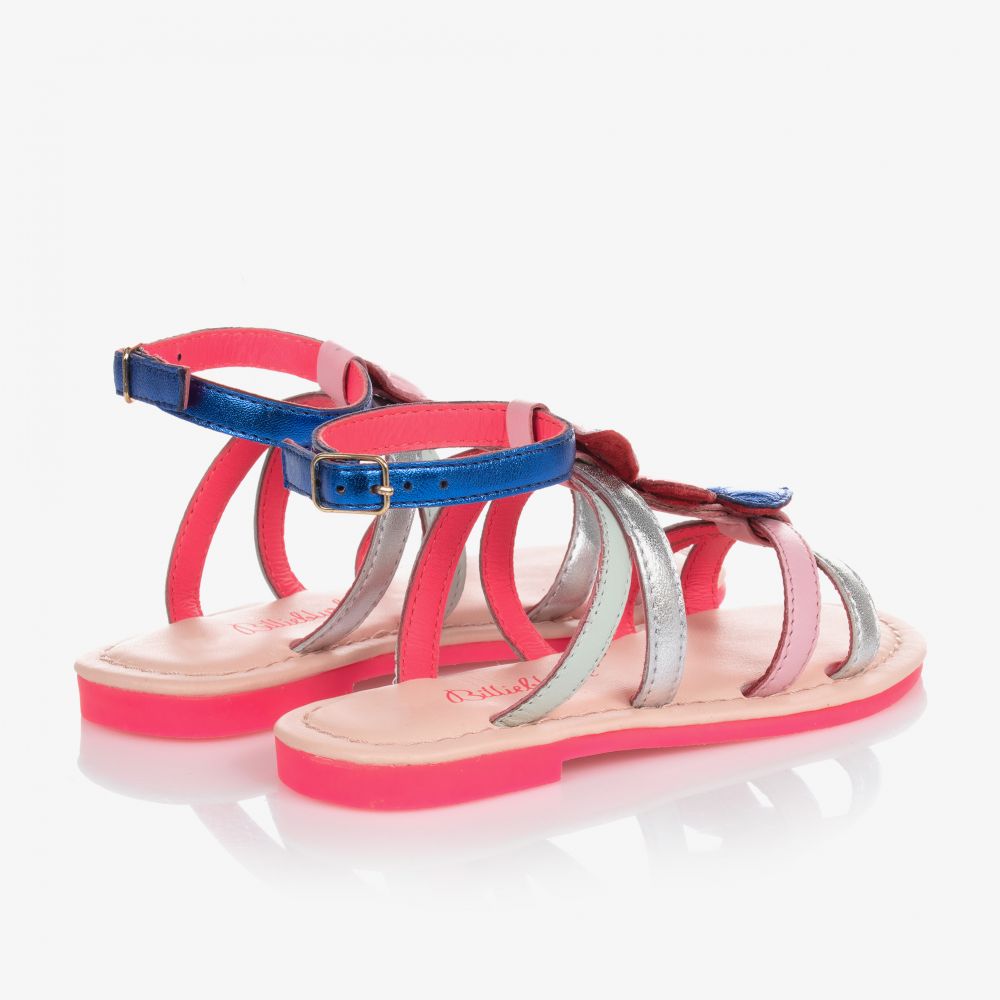 Billieblush-Metallic Heart Leather Sandals | Childrensalon Outlet