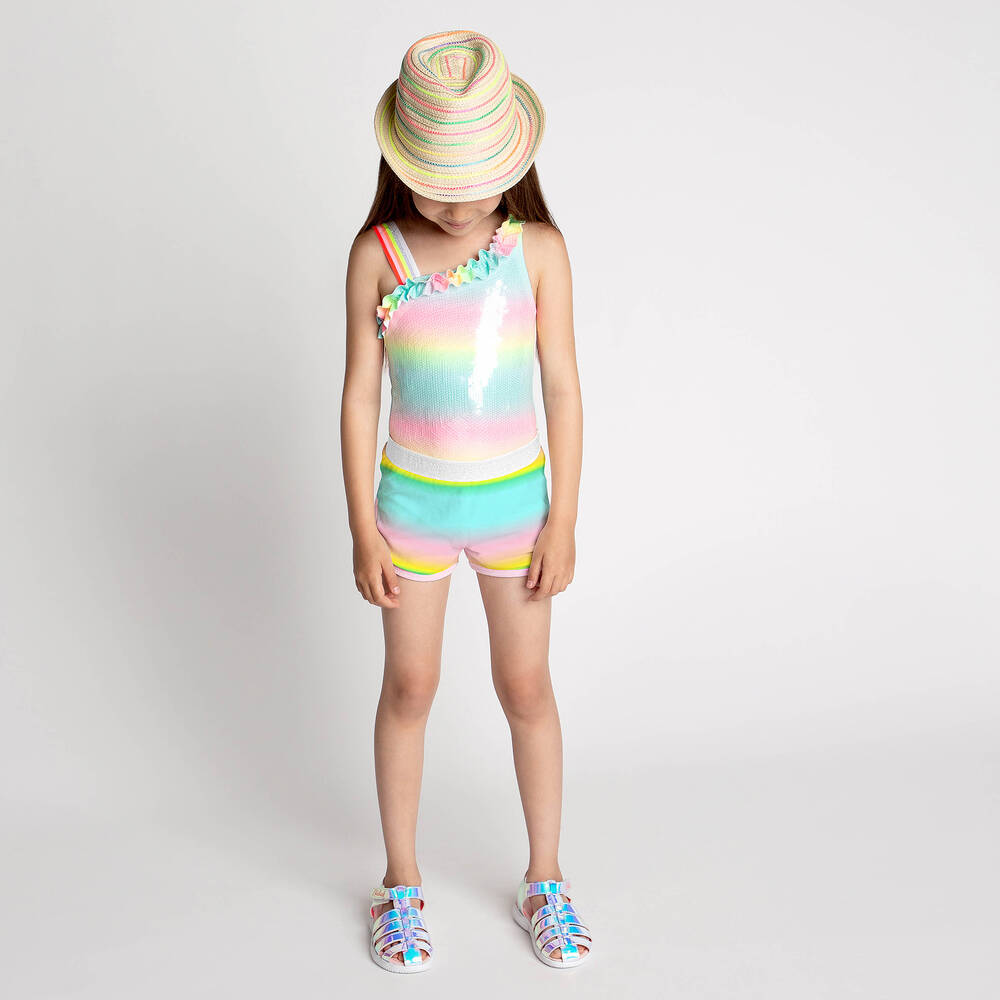 Billieblush-Multicolour Rainbow Shorts | Childrensalon Outlet