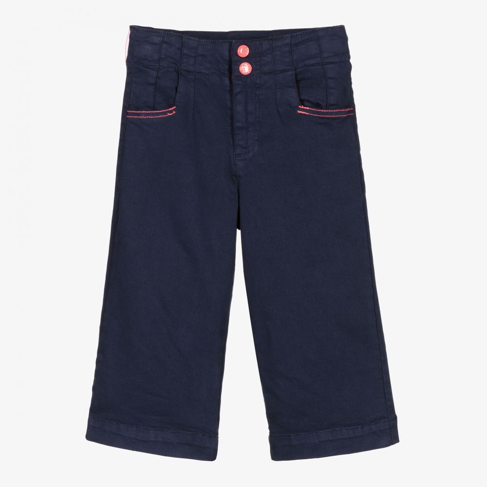 Billieblush- Navy Blue Cotton Culottes | Childrensalon Outlet