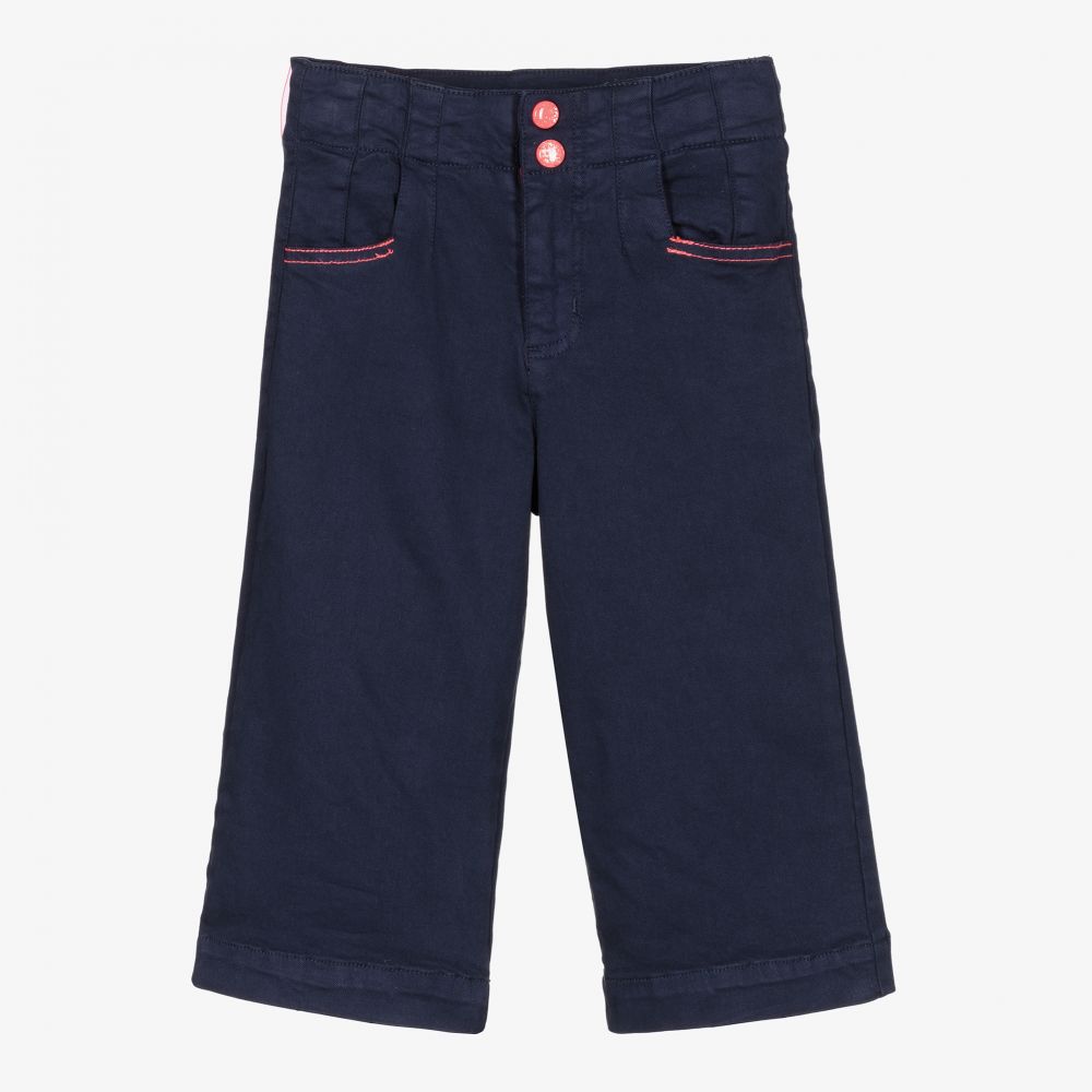 Billieblush -  Navyblaue Baumwoll-Culotte | Childrensalon