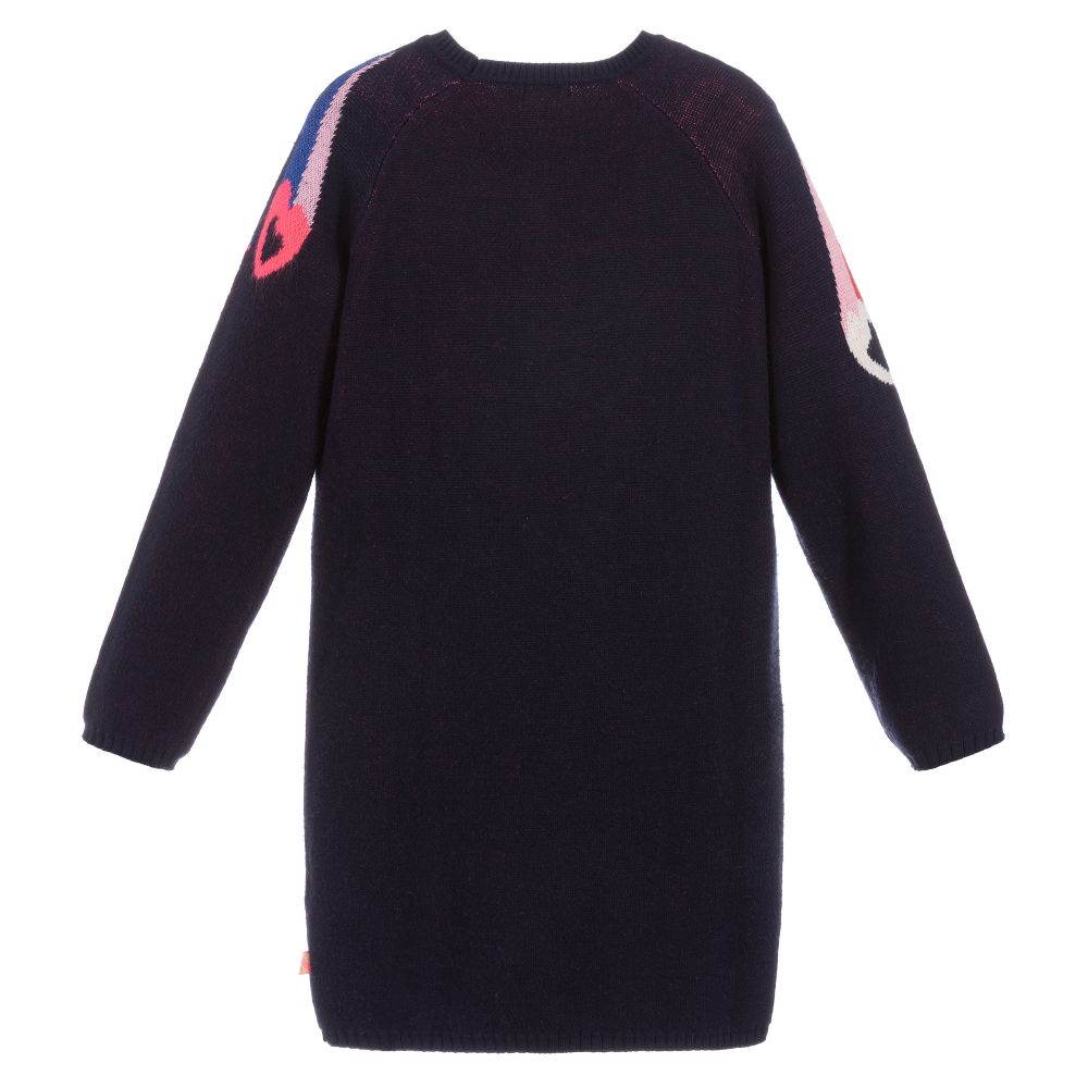 Billieblush-Темно-синее трикотажное платье | Childrensalon Outlet