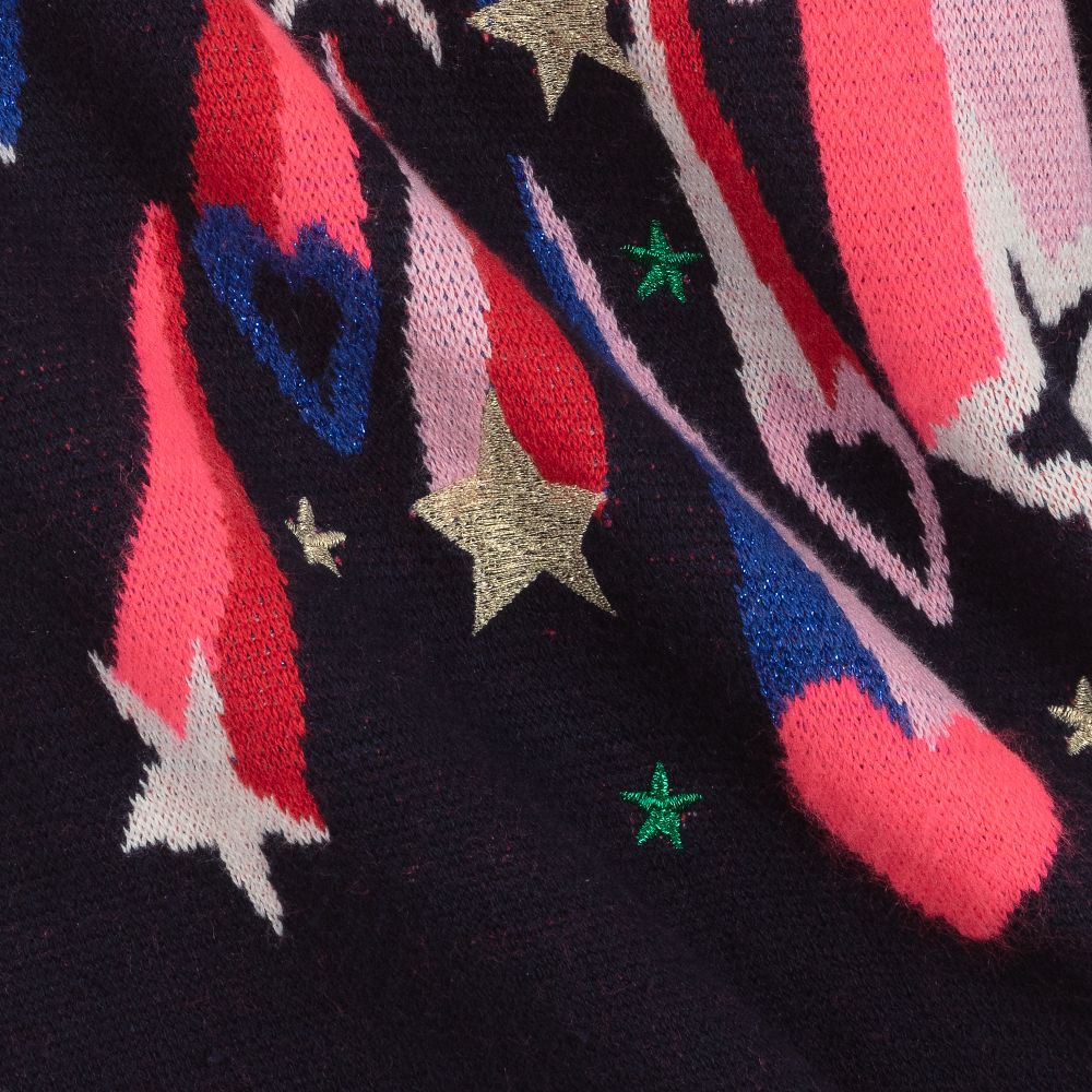 Billieblush-Темно-синее трикотажное платье | Childrensalon Outlet