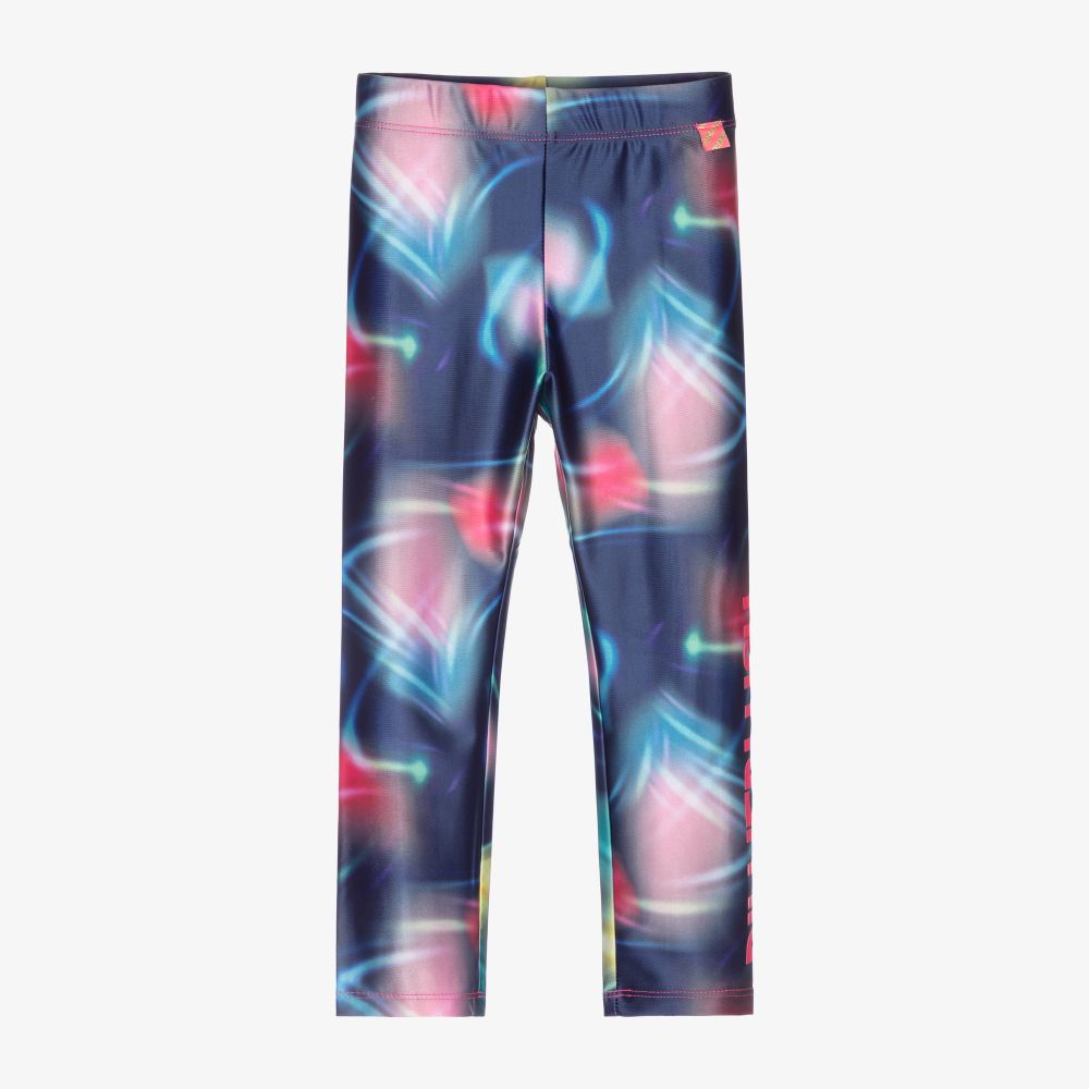 Billieblush - Navy Blue & Pink Leggings | Childrensalon