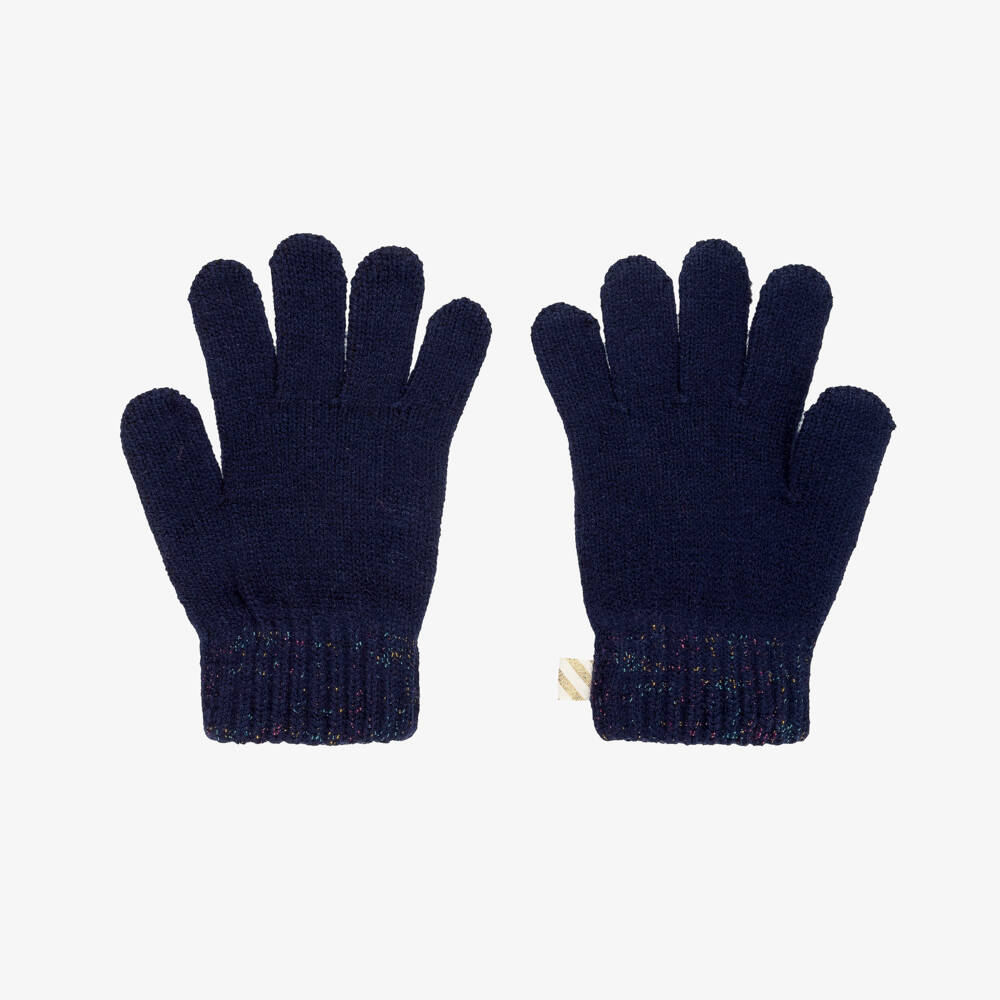 Billieblush-Navy Gloves | Childrensalon Outlet