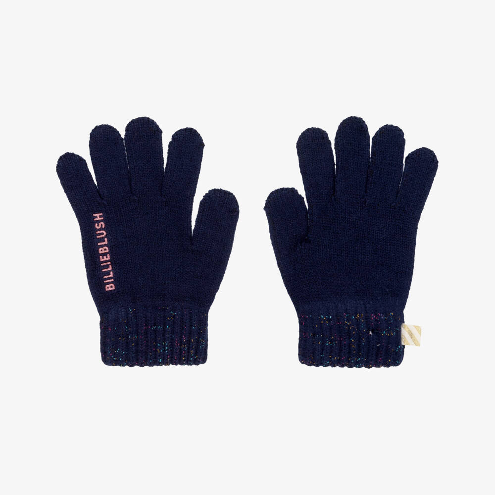 Billieblush-Navy Gloves | Childrensalon Outlet