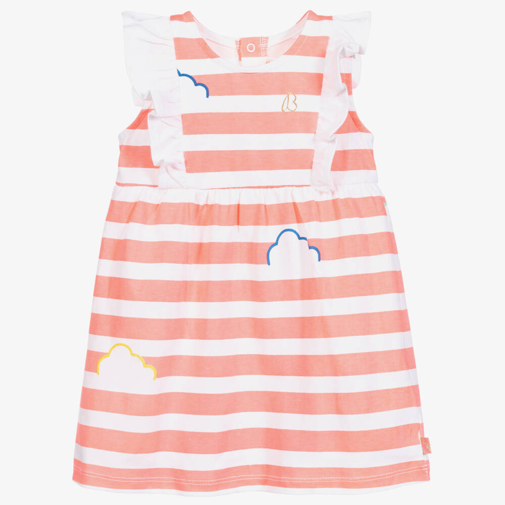 Billieblush-Neon Pink Cotton Jersey Dress | Childrensalon Outlet