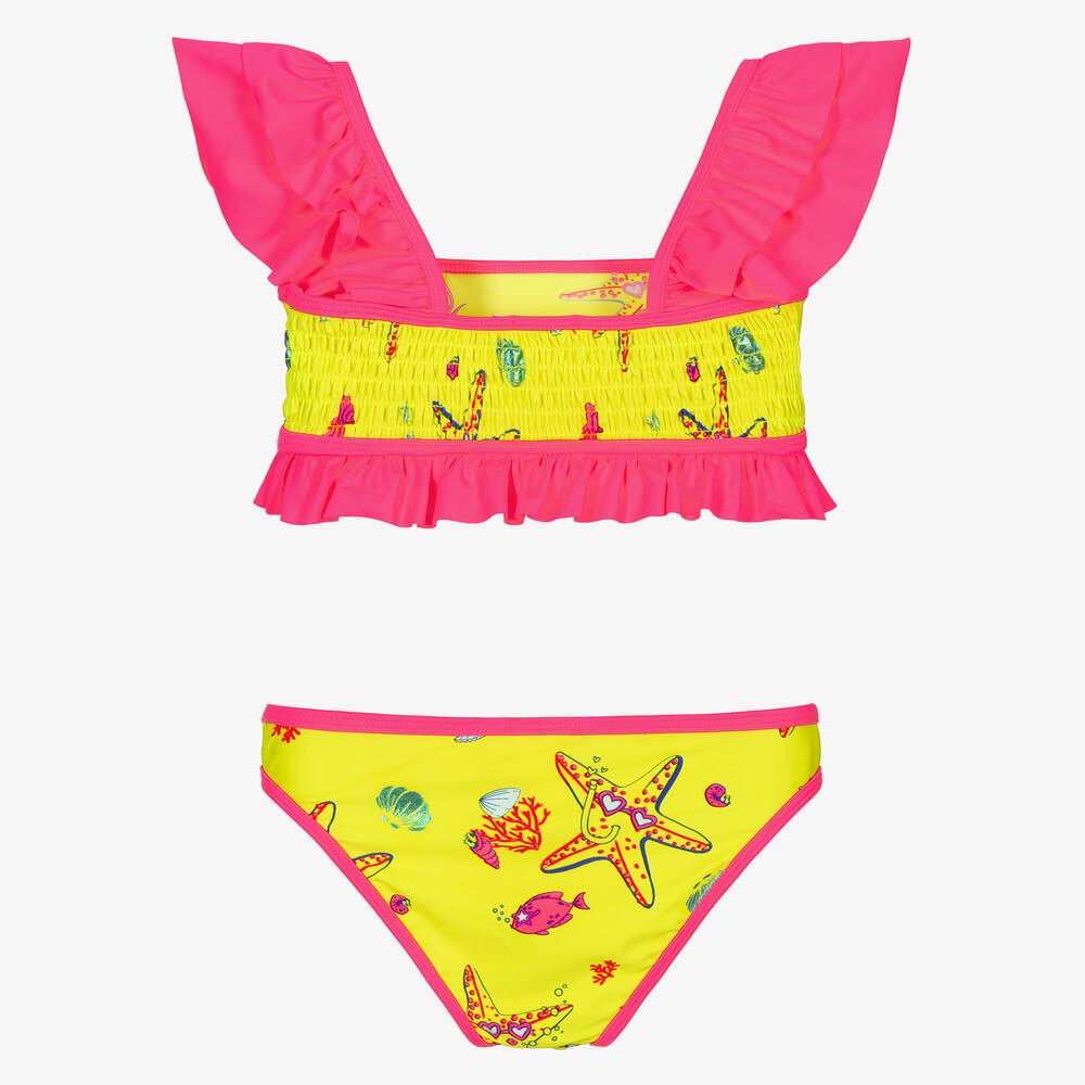 Billieblush-Neon Yellow & Pink Bikini | Childrensalon Outlet