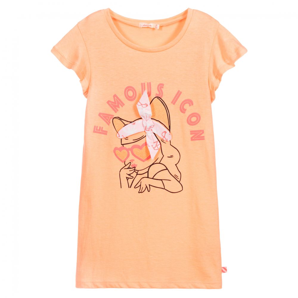 Billieblush-Оранжевое платье из джерси с принтом Icon | Childrensalon Outlet
