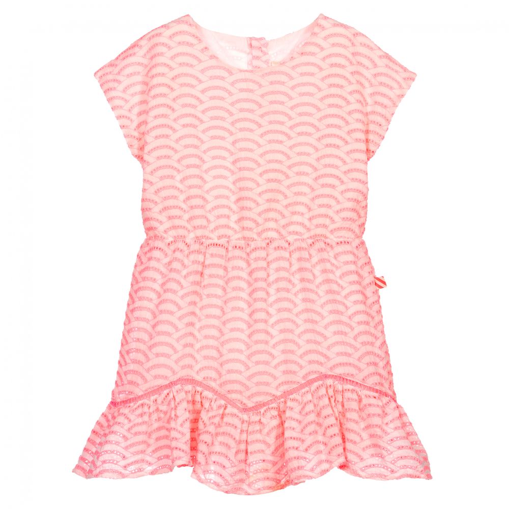 Billieblush - Rosa Kleid mit Lochstickerei | Childrensalon