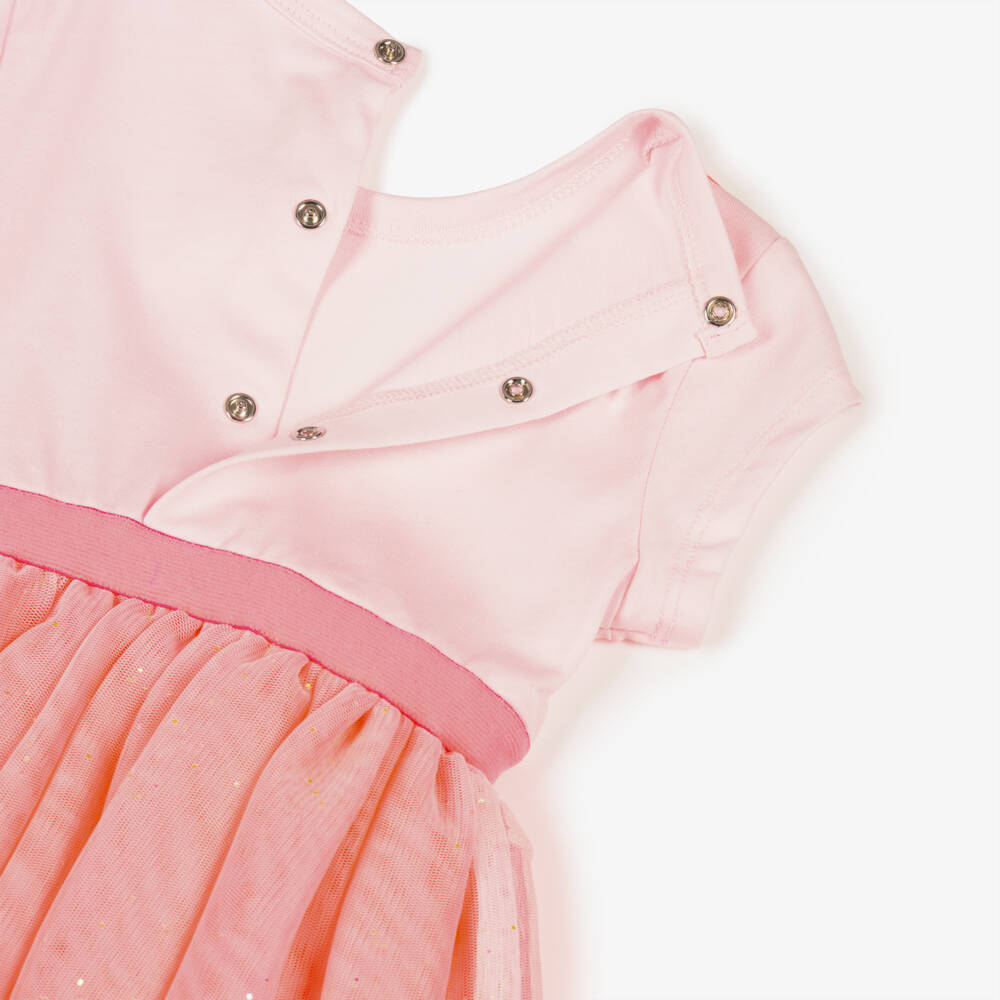 Billieblush-Pink Cat Print Dress | Childrensalon Outlet